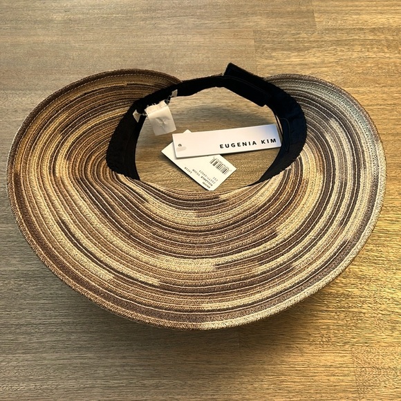 NWT Eugenia Kim Trixie Visor in Brown/Multi